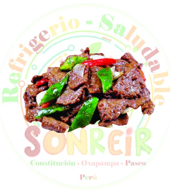 Trozos de carne frita + verduras
